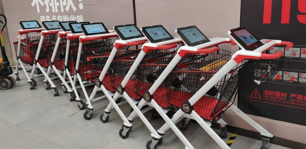 物联网技术智能化手推车使零售店更智能化